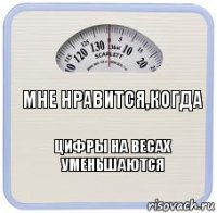 Мне нравится,когда Цифры на весах уменьшаются