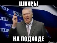 шкуры на подходе