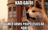 kad gaidi kamēr arvis paspēlēsies ar kaķi