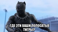  -где эти ваши,полосатые тигры?