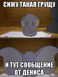 сижу такая грущу и тут сообщение от дениса