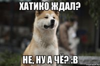 хатико ждал? не, ну а чё? :в
