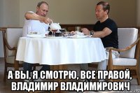  а вы, я смотрю, все правой, владимир владимирович