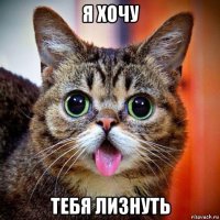 я хочу тебя лизнуть