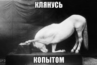 клянусь копытом