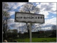 Неля! Выходи за Вову