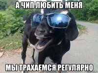 а чип любить меня мы трахаемся регулярно