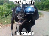 баха привет ты узбек ?