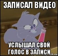 записал видео услышал свой голос в записи