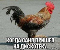  когда саня пришел на дискотеку
