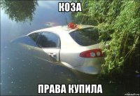 коза права купила
