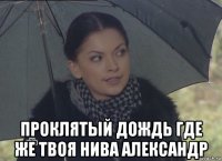  проклятый дождь где же твоя нива александр