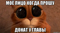 моё лицо когда прошу донат у главы
