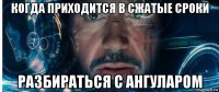 когда приходится в сжатые сроки разбираться с ангуларом