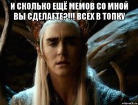 и сколько ещё мемов со мной вы сделаете?!!! всех в топку 
