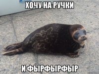 хочу на ручки и фырфырфыр