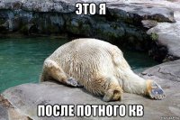 это я после потного кв
