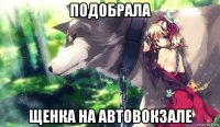 подобрала щенка на автовокзале