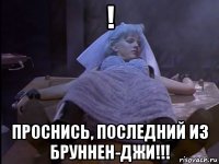 ! проснись, последний из бруннен-джи!!!