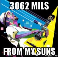 3062 mils from my suns