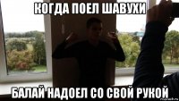 когда поел шавухи балай надоел со свой рукой