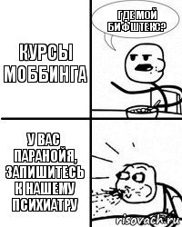 КУрсы моббинга Где мой бифштекс? У вас паранойя, запишитесь к нашему психиатру