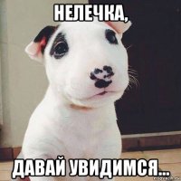 нелечка, давай увидимся...