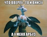 что вверху - то и внизу а у меня арбуз