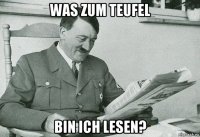 was zum teufel bin ich lesen?