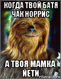 когда твой батя чак норрис а твоя мамка йети