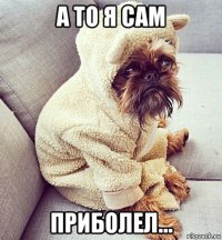 а то я сам приболел...