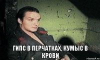 гипс в перчатках, кумыс в крови