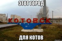 этот город для котов