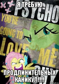 я требую продлинительных каникул!!!!