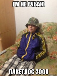 гм не рубаю пакетлос 2000