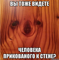 вы тоже видете человека прикованого к стене?