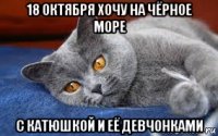 18 октября хочу на чёрное море с катюшкой и её девчонками