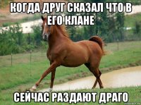 когда друг сказал что в его клане сейчас раздают драго