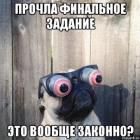 прочла финальное задание это вообще законно?