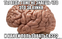 ты ведь тоже не знаешь что это за хуйня и как ей пользоваться???