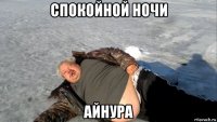 спокойной ночи айнура
