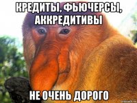 кредиты, фьючерсы, аккредитивы не очень дорого