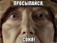 просыпайся, соня!