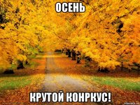 осень крутой конркус!