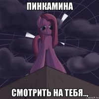 пинкамина смотрить на тебя..,