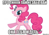 про пинки пай незабывай она тебя ждеть**