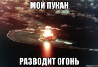мой пукан разводит огонь