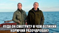  куда он смотрит? и чем великий кормчий разочарован?