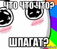 что что что? шпагат?