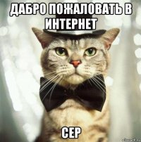 дабро пожаловать в интернет сер